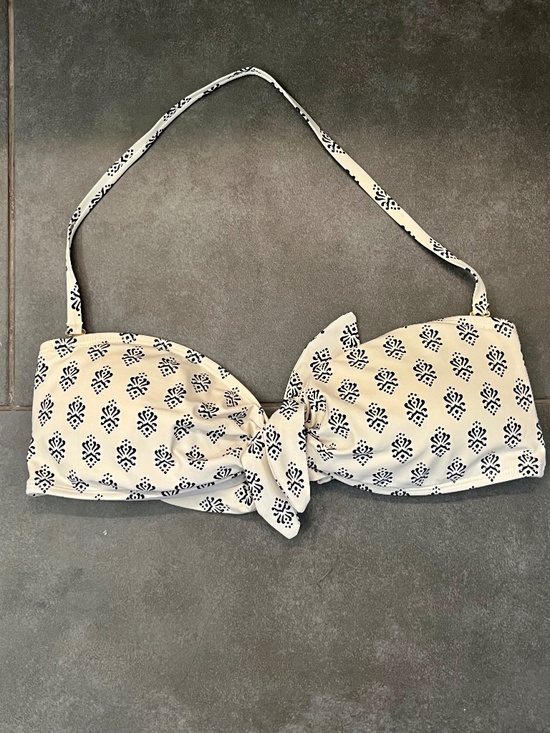 Tory Burch Other - Tory Burch Bandeau Halter Bikini Swim Top Medallion Monogram Print Size Medium